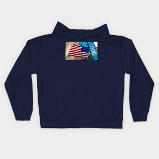 Proudly she waves Kids Hoodie